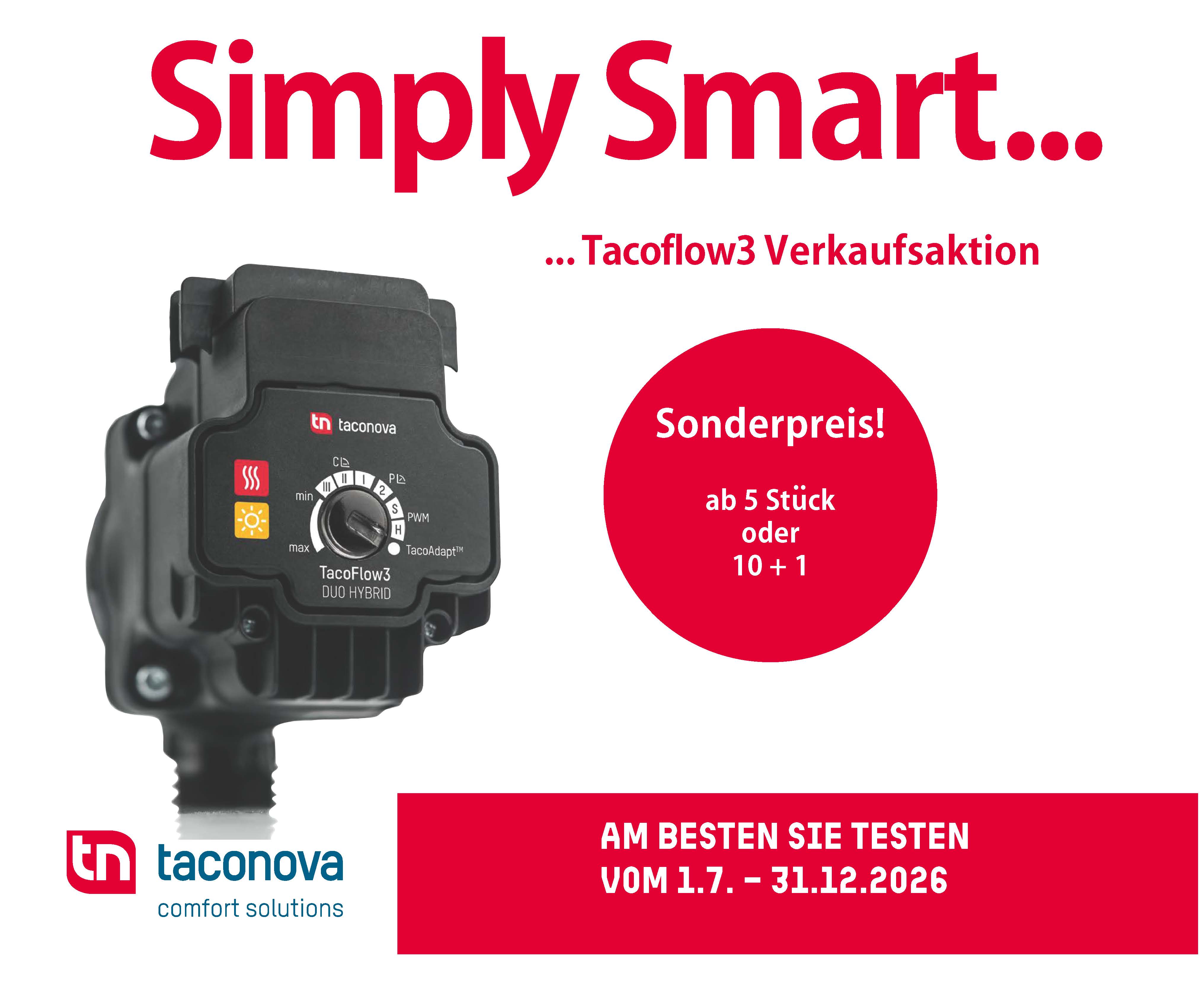 Taconova Pumpen Sonderaktion